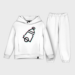 Детский костюм оверсайз Logo Squid Game, цвет: белый