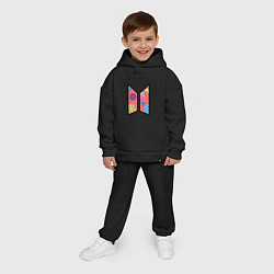 Детский костюм оверсайз BTS Permission To Dance КОНФЕТКИ, цвет: черный — фото 2