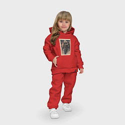 Детский костюм оверсайз Sova арт, цвет: красный — фото 2