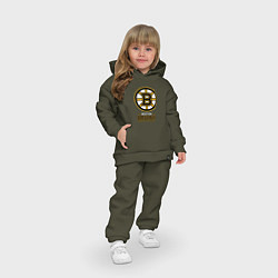 Детский костюм оверсайз Boston Bruins , Бостон Брюинз, цвет: хаки — фото 2