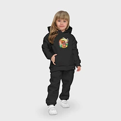 Детский костюм оверсайз Сеньоро пицца, цвет: черный — фото 2