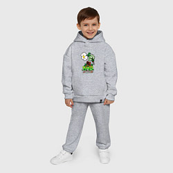 Детский костюм оверсайз Plants vs Zombies рука зомби, цвет: меланж — фото 2