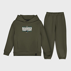Детский костюм оверсайз SHARKS TERRITORY САН-ХОСЕ ШАРКС, цвет: хаки