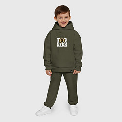 Детский костюм оверсайз FOREVER NOT JUST WHEN WE WIN, Boston Bruins, Босто, цвет: хаки — фото 2