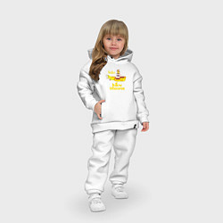 Детский костюм оверсайз On a Yellow Submarine, цвет: белый — фото 2