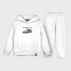 Детский костюм оверсайз Honda Racing Team!, цвет: белый