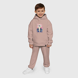Детский костюм оверсайз Взрослая Паймон, цвет: пыльно-розовый — фото 2