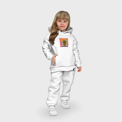 Детский костюм оверсайз Никайдо art, цвет: белый — фото 2