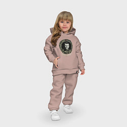 Детский костюм оверсайз Первый - Гагарин, цвет: пыльно-розовый — фото 2