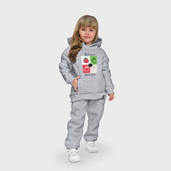 Детский костюм оверсайз Italiano Pomodoro, любовь к Италии, пицце и томата, цвет: меланж — фото 2