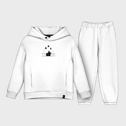 Детский костюм оверсайз Hiking, цвет: белый