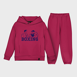 Детский костюм оверсайз Бокс Boxing is cool, цвет: маджента