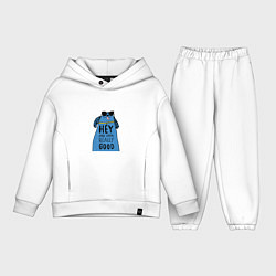Детский костюм оверсайз Good dog, цвет: белый