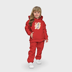 Детский костюм оверсайз Донской сфинкс Кошки, цвет: красный — фото 2