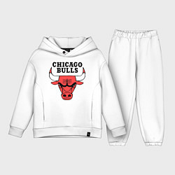 Детский костюм оверсайз Chicago Bulls, цвет: белый