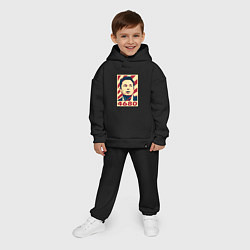 Детский костюм оверсайз Илон Маск - 4680, цвет: черный — фото 2
