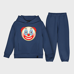 Детский костюм оверсайз Эмодзи Клоун, цвет: тёмно-синий