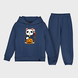 Детский костюм оверсайз Cat Halloween, цвет: тёмно-синий
