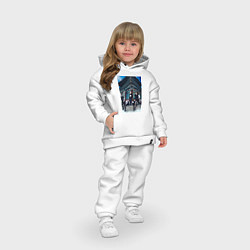 Детский костюм оверсайз Stray Kids Thunderous, цвет: белый — фото 2