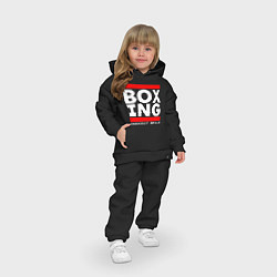 Детский костюм оверсайз Boxing cnockout skills light, цвет: черный — фото 2