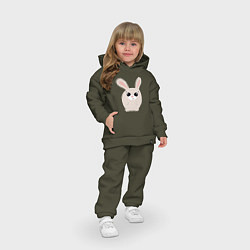 Детский костюм оверсайз Круглый Кролик, цвет: хаки — фото 2