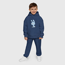 Детский костюм оверсайз Chill rabbit, цвет: тёмно-синий — фото 2