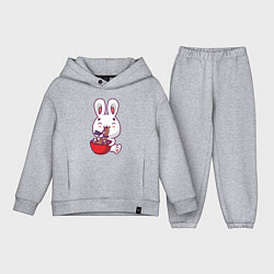 Детский костюм оверсайз Eating Rabbit, цвет: меланж
