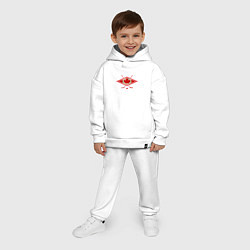 Детский костюм оверсайз Флаг Канады хоккей, цвет: белый — фото 2