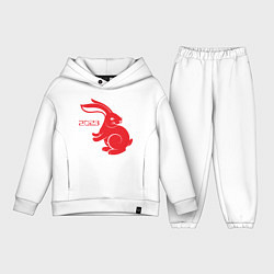 Детский костюм оверсайз Кролик 2023, цвет: белый