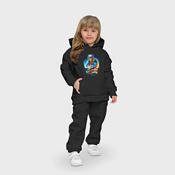Детский костюм оверсайз Cool DJ - skull, цвет: черный — фото 2