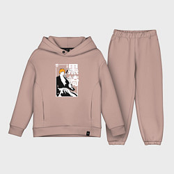 Детский костюм оверсайз Тысячилетняя война - Ичиго - Блич, цвет: пыльно-розовый