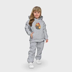 Детский костюм оверсайз Резиновая утка пожарный, цвет: меланж — фото 2