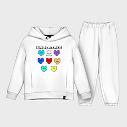 Детский костюм оверсайз Undertale - души 8 людей, цвет: белый