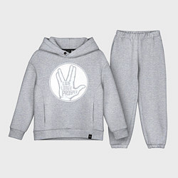 Детский костюм оверсайз Стар трек - Живи долго и процветай, цвет: меланж