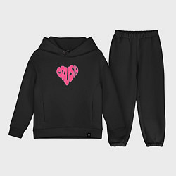 Детский костюм оверсайз Crush pink color, цвет: черный