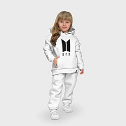 Детский костюм оверсайз BTS Baby, цвет: белый — фото 2