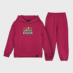 Детский костюм оверсайз Goose Goose Duck, цвет: маджента