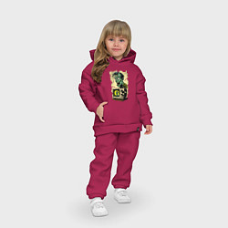 Детский костюм оверсайз Зомбо-ящик, цвет: маджента — фото 2