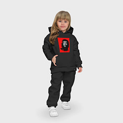 Детский костюм оверсайз Че Гевара расплывчатая иллюзия, цвет: черный — фото 2
