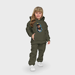 Детский костюм оверсайз Method Man, цвет: хаки — фото 2