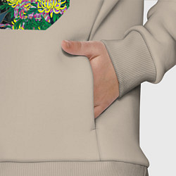 Детский костюм оверсайз Мистический персонаж в бамбуковой роще, цвет: миндальный — фото 2