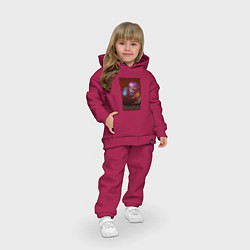 Детский костюм оверсайз Инвокер х Дота 2, цвет: маджента — фото 2