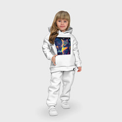 Детский костюм оверсайз Котик Винсент ван Гог, цвет: белый — фото 2