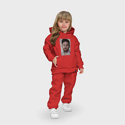Детский костюм оверсайз Лионель Месси великий, цвет: красный — фото 2