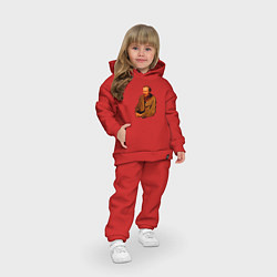Детский костюм оверсайз Ф Достоевский, цвет: красный — фото 2