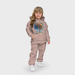 Детский костюм оверсайз Дивный новый мир, цвет: пыльно-розовый — фото 2