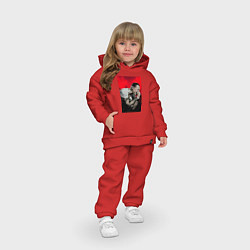 Детский костюм оверсайз Numb, цвет: красный — фото 2