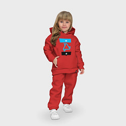 Детский костюм оверсайз Балезинский район, цвет: красный — фото 2