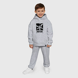 Детский костюм оверсайз LP Hybrid Theory, цвет: меланж — фото 2