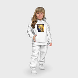 Детский костюм оверсайз Прекрасный единорог от нейросети, цвет: белый — фото 2